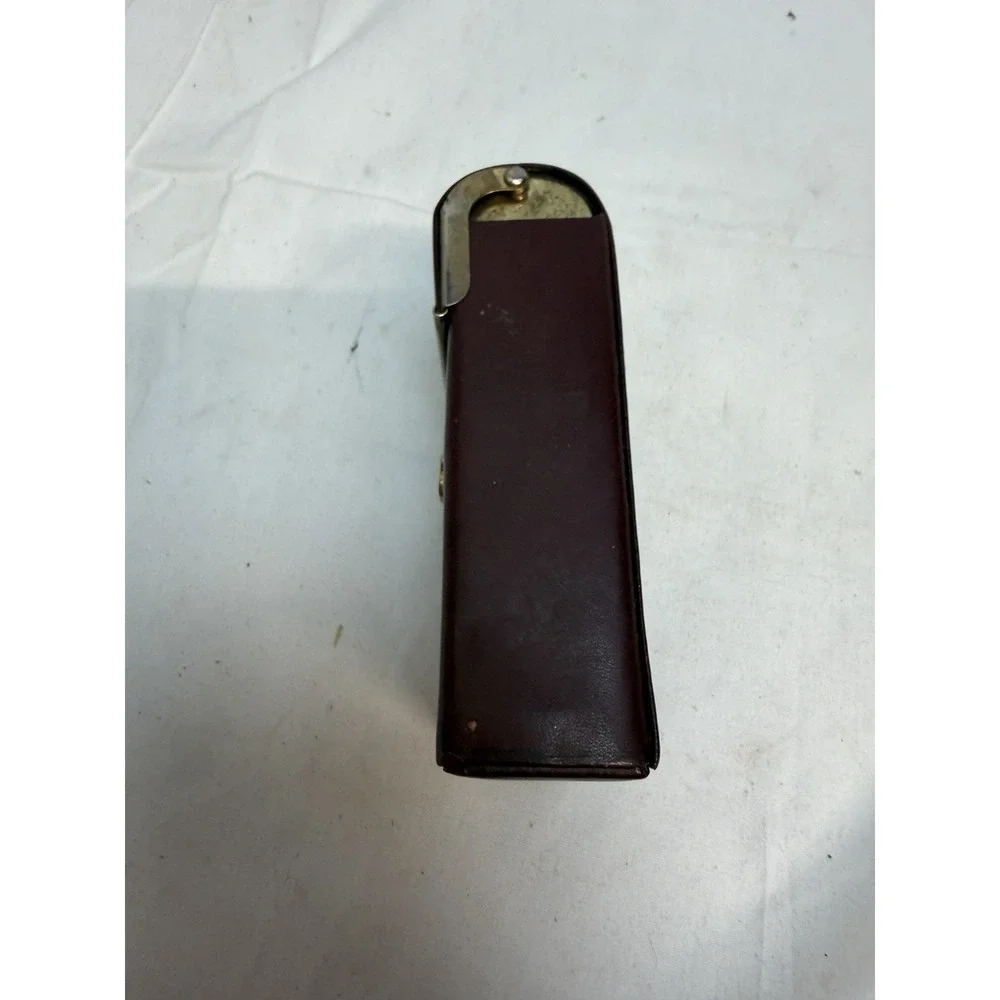 Vintage-BOSCA Elevator Lift Cigarette Leather Case with Logo -